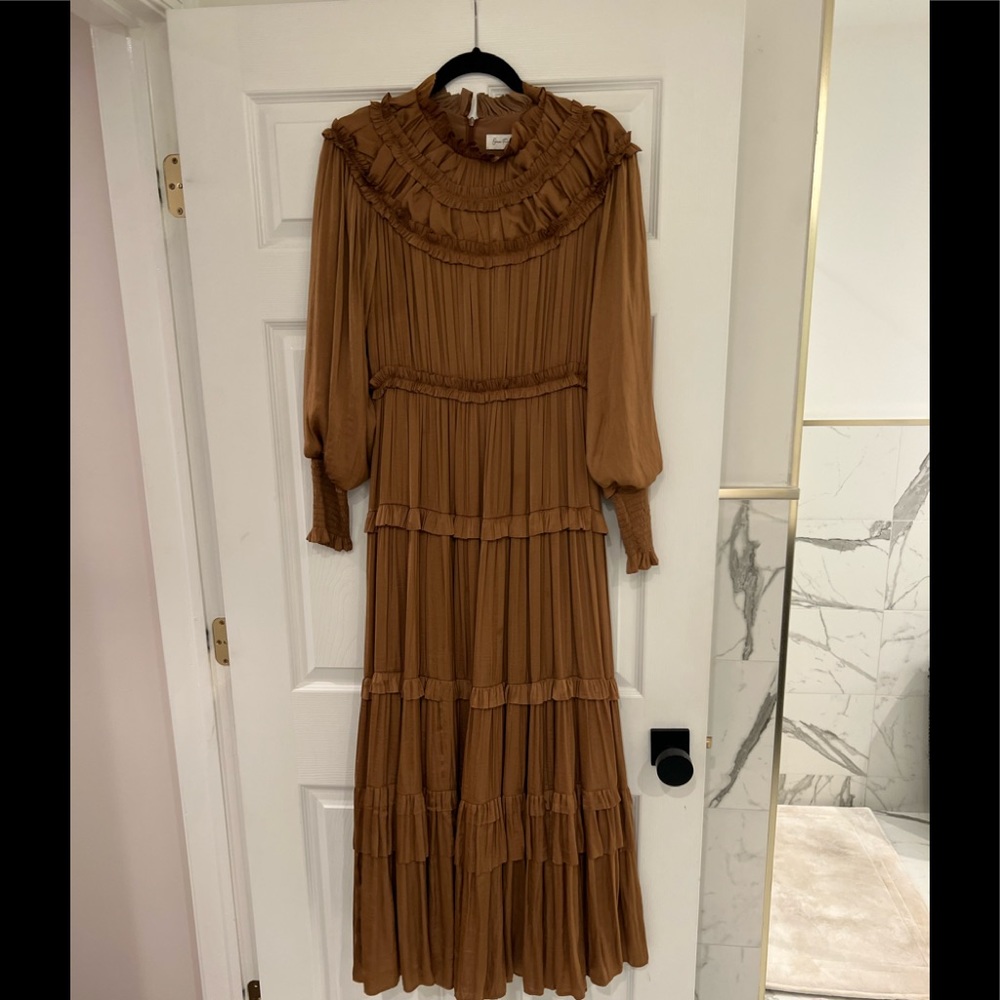 Beautiful ruffled tiered gown